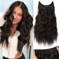 💖Hot Sales dieser Woche - 50% OFF🤩Damen Perücke mit Farbverlauf, langes gewelltes Haar, einteilig mit verstellbarer Passform