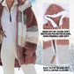 📢📢50%Rabatt!!!🎉✨Kontrastfarbener, gepolsterter Mantel aus Plüsch  🔥 zeitlich begrenzte Reduzierung