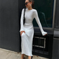 Sparen Sie bis zu [49%] Rabatt!😍Herbst Neues Midi-Kleid mit Ärmeln aus Strick