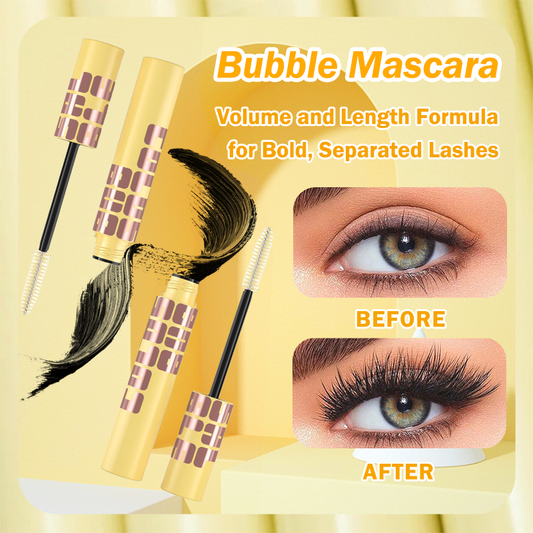 💖🔥Kaufen Sie 1 und erhalten Sie 1 gratis💖Bubble Mascara💯✨Volumen und Längenformel für kräftige, getrennte Wimpern