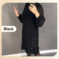 🔥Solange der Vorrat reicht 50% Rabatt!🎉Damenkleid mit Rundhalsausschnitt und einfarbigem Strass