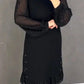 🔥Solange der Vorrat reicht 50% Rabatt!🎉Damenkleid mit Rundhalsausschnitt und einfarbigem Strass