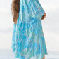 🔥HOT SALE-50% Rabatt🔥V-Ausschnitt Sommer Halbe Ärmel Floral Tunika Kurzes Kleid