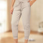 💥 SOMMER DEAL: -50% 🌸 Damen 3/4 Jogginghose 👖 weicher Strick, Kordelzug & praktische Taschen – ideal für Sport & Alltag 🏃‍♀️