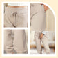 💥 SOMMER DEAL: -50% 🌸 Damen 3/4 Jogginghose 👖 weicher Strick, Kordelzug & praktische Taschen – ideal für Sport & Alltag 🏃‍♀️