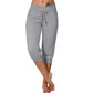 💥 SOMMER DEAL: -50% 🌸 Damen 3/4 Jogginghose 👖 weicher Strick, Kordelzug & praktische Taschen – ideal für Sport & Alltag 🏃‍♀️