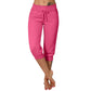💥 SOMMER DEAL: -50% 🌸 Damen 3/4 Jogginghose 👖 weicher Strick, Kordelzug & praktische Taschen – ideal für Sport & Alltag 🏃‍♀️
