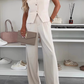 🌸Sommer-Schnäppchen 49 % RABATT🌸Set aus ärmellosem Oberteil und langer Hose für Damen