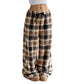 🔥🎅 SALE – 50% auf den Winter-Klassiker! ❄️ Winterliche Vintage-Karohose🧥 Elastischer Bund, gerades Bein, locker, dick & warm 🌟