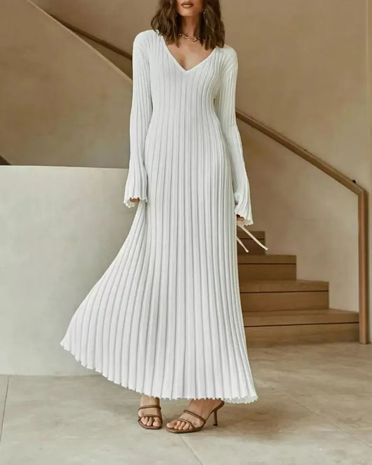 Sparen Sie bis zu [49%] Rabatt!😍Herbst Neues Midi-Kleid mit Ärmeln aus Strick