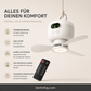 ⏰ Zeitlich begrenztes Angebot:50% RABATT auf wiederaufladbaren Deckenventilator mit LED! 🌬️✨