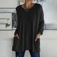 👚50% Rabatt ✨Neues langärmeliges Baumwoll-T-Shirt mit lässiger Tasche