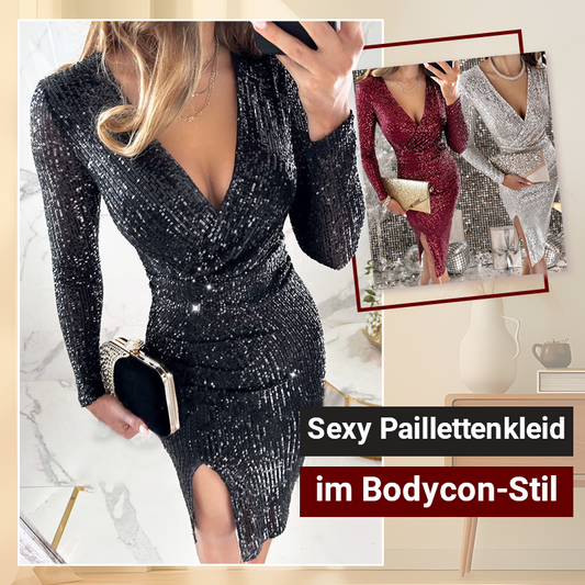 💕Elegantes Sexy Paillettenkleid im Bodycon-Stil✨