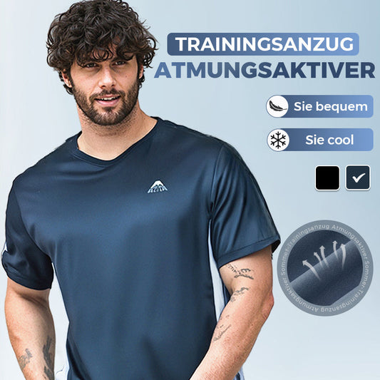 🎁Atmungsaktiver, dehnbarer Sommer-Trainingsanzug für Herren