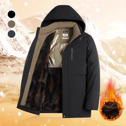 📢 50 % RABATT! ✨ Warmer Wintermantel für Herren – Hochleistungsisolierung mit abnehmbarer Kapuze für eisige Temperaturen ❄️🧥