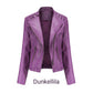 😍Maximal 50 % Rabatt!🏆Trendige Damen-PU-Lederjacke✨kostenlose Lieferung