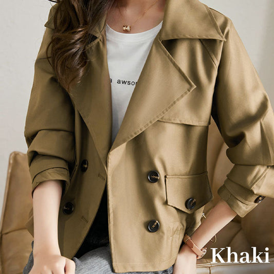 Kurzer modischer Trenchcoat im koreanischen Stil