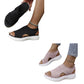 👡 Atmungsaktive Plateau-Sandalen aus Strick für Damen – leicht & komfortabel