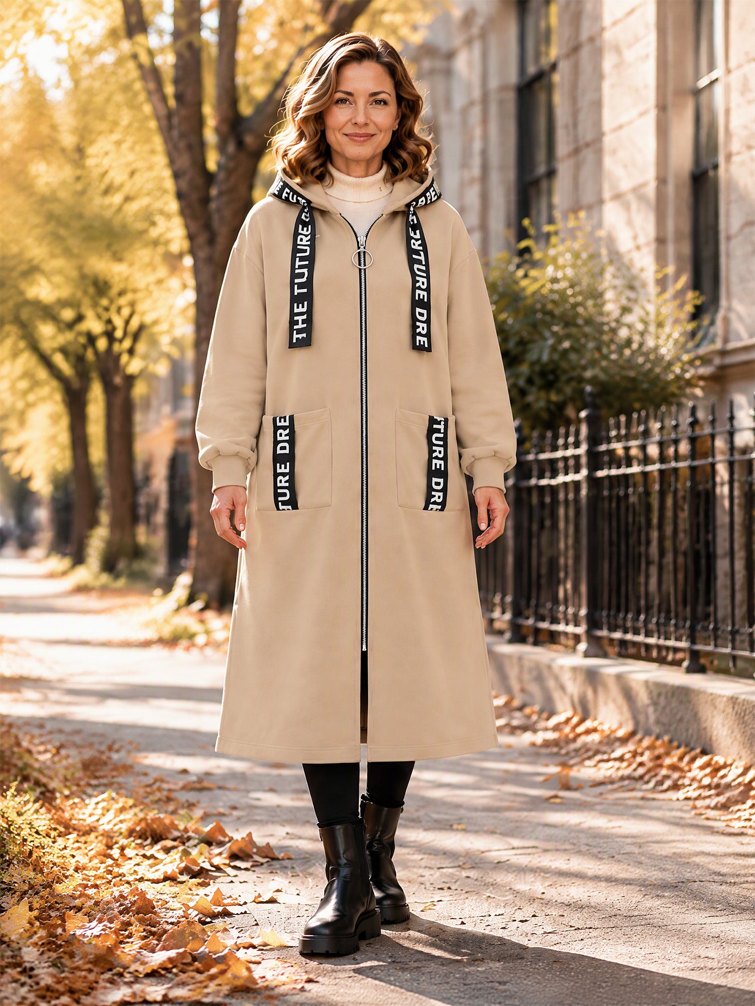 💃Oversize-Kapuzen-Sweatshirt-Mantel für Damen