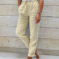 👖 50% RABATT! 🌿 Damenhose aus Baumwolle & Leinen – Elastischer Bund, atmungsaktiv & bequem – Perfekt für lässigen Sommer-Look ☀️