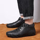 Vatertags-Aktionspreis-Italienische hohe Stiefel aus Wildleder mit Klettverschluss-Maskuliner Charme, lässiger Chic