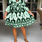 Geflecktes Plissee-Kleid