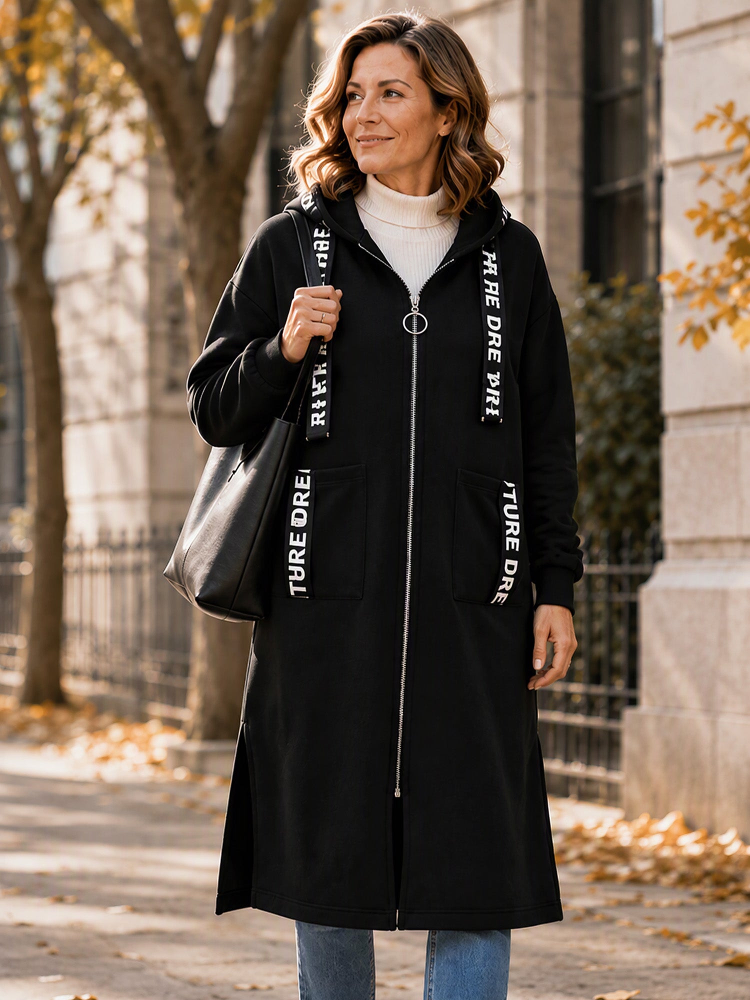 💃Oversize-Kapuzen-Sweatshirt-Mantel für Damen