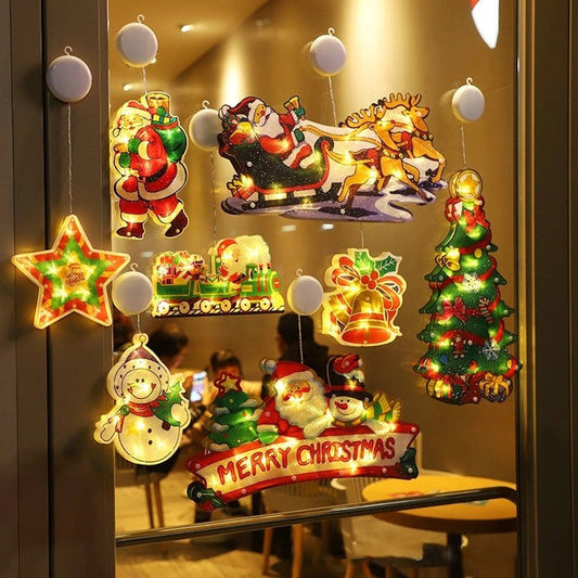 WEIHNACHTSVORVERKAUF JETZT　20 % RABATT🎄Weihnachtsfenster-Hängelichter