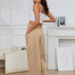 👖Freizeithose aus Leinen mit weitem Bein für Damen