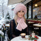 🧣👒Perfektes Set: Winterschal & Plüschmütze - Das Wärme-Duo für frostige Tage🎁