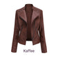 😍Maximal 50 % Rabatt!🏆Trendige Damen-PU-Lederjacke✨kostenlose Lieferung