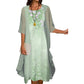 🌸Ensemble aus elegantem Kleid mit Blumendruck für Frauen