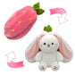 Strawberry Bunny verwandelt sich in ein kleines Kaninchen