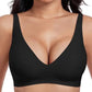 🔥Heute -50%!💕👙Nahtloser, kabelloser Push-up-BH für Damen – Tiefes V