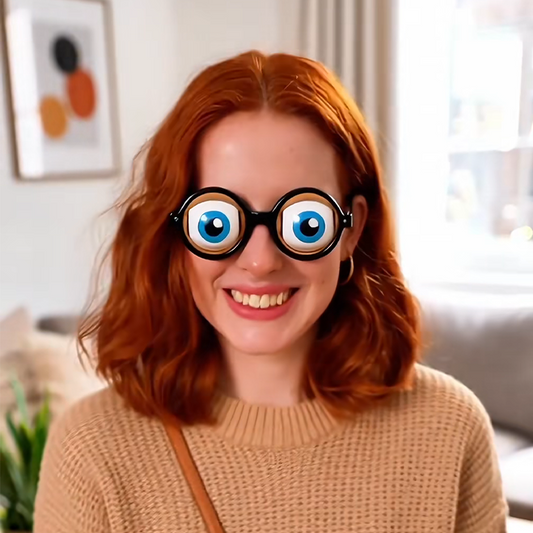 ✨ Zwinker-Brille mit Kinn-Mechanismus – Der ultimative Party-Spaß & Scherzgeschenk! ✨
