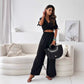 Bis zu 50 % Rabatt!🌸Frühjahrsangebote💐 Set mit elastischer Hose & Shirt