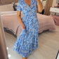 🌷Neuheiten im Frühjahr 2026 🌷Kleid mit Blumendruck und V-Ausschnitt