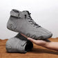 Vatertags-Aktionspreis-Italienische hohe Stiefel aus Wildleder mit Klettverschluss-Maskuliner Charme, lässiger Chic