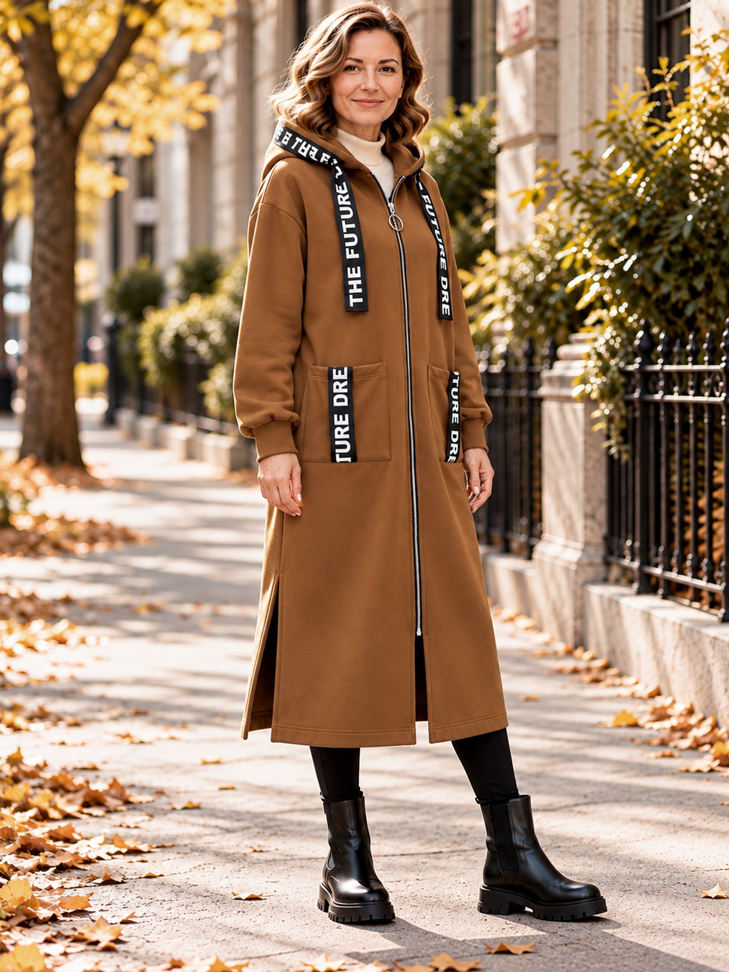 💃Oversize-Kapuzen-Sweatshirt-Mantel für Damen