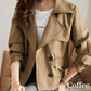 Kurzer modischer Trenchcoat im koreanischen Stil