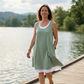 🔔 Letzte 100 Stück – solange der Vorrat reicht! Lässiges, lockeres, ärmelloses Tanktop-Kleid in Layering-Optik für Damen
