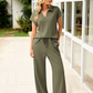 Damen 2 Stück Sommer-Outfit-Atmungsaktiv & Falten resistent Sweatsuits Sets