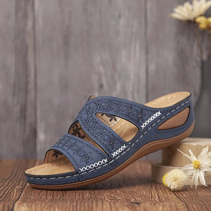 🌿Letzter Tag 50 % Rabatt!🌟 Hochwertige orthopädische Slipper-Sandalen mit dickem Plateau