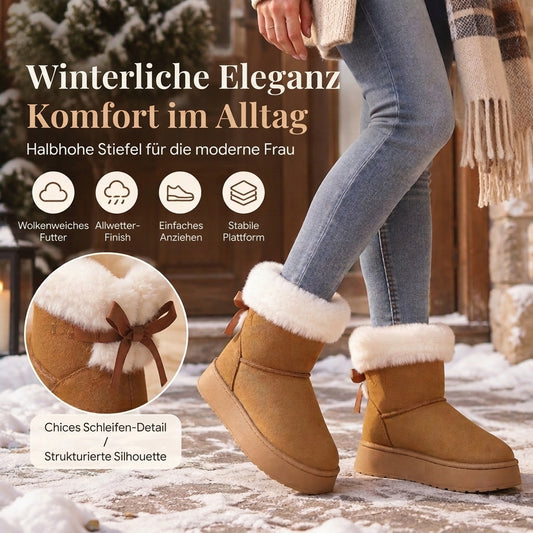 📢Blitzangebot! Jetzt zuschlagen!📢 Damen Plateaustiefel für den Winter, mittellang bis zur Wade