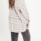 49% RABATT🔥🏆Mineral Washed Button-Down-Karohemd für Damen