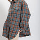 49% RABATT🔥🏆Mineral Washed Button-Down-Karohemd für Damen