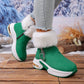 Plüschige, warme, höhenverstärkende Stiefeletten für Damen, ein Must-have für Herbst und Winter, modische, bequeme und vielseitige Schuhe🥰