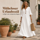 👗⭐ Top-bewertet – Maxikleid für Damen mit V-Ausschnitt und Rüschenärmeln