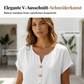 ⭐ 4,9 Sterne – nicht ohne Grund! Lässiges Damen-T-Shirt mit V-Ausschnitt und Knöpfen