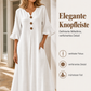 👗⭐ Top-bewertet – Maxikleid für Damen mit V-Ausschnitt und Rüschenärmeln
